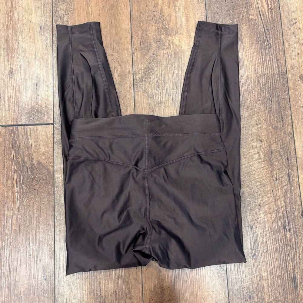 Lululemon Satin Shine High-Rise Tight 25" Espresso Brown Size 6 / W5GKAS $118 - Picture 4 of 11